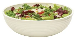Cambro Camwear Round Ribbed Bowls, 18", White, Set Of 4 Bowls
