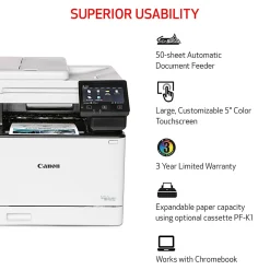 Canon® imageCLASS® MF751Cdw Wireless Laser All-In-One Color Printer
