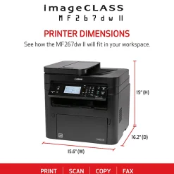 Canon®  imageCLASS MF267dw II Wireless Laser All-In-One Monochrome Printer