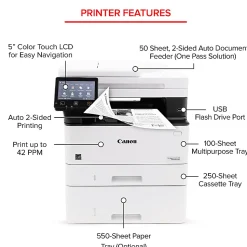 Canon imageCLASS MF465dw Wireless Mobile-Ready Duplex Laser All-In-One Monochrome Printer