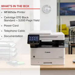 Canon imageCLASS MF465dw Wireless Mobile-Ready Duplex Laser All-In-One Monochrome Printer