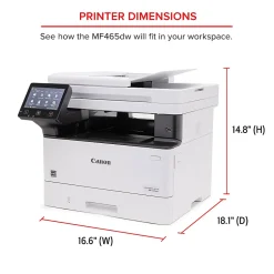 Canon imageCLASS MF465dw Wireless Mobile-Ready Duplex Laser All-In-One Monochrome Printer