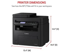 Canon® imageCLASS® MF273dw Wireless Duplex Laser All-in-One Monochrome Printer