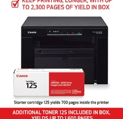 Canon® imageCLASS® MF3010 VP All-In-One Monochrome Laser Printer