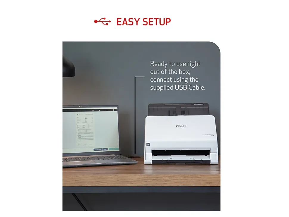 Canon imageFORMULA R30 - Document scanner - Contact Image Sensor (CIS) - Duplex - A4 - 600 dpi - up to 25 ppm (mono) - ADF (60 sheets) - USB 2.0