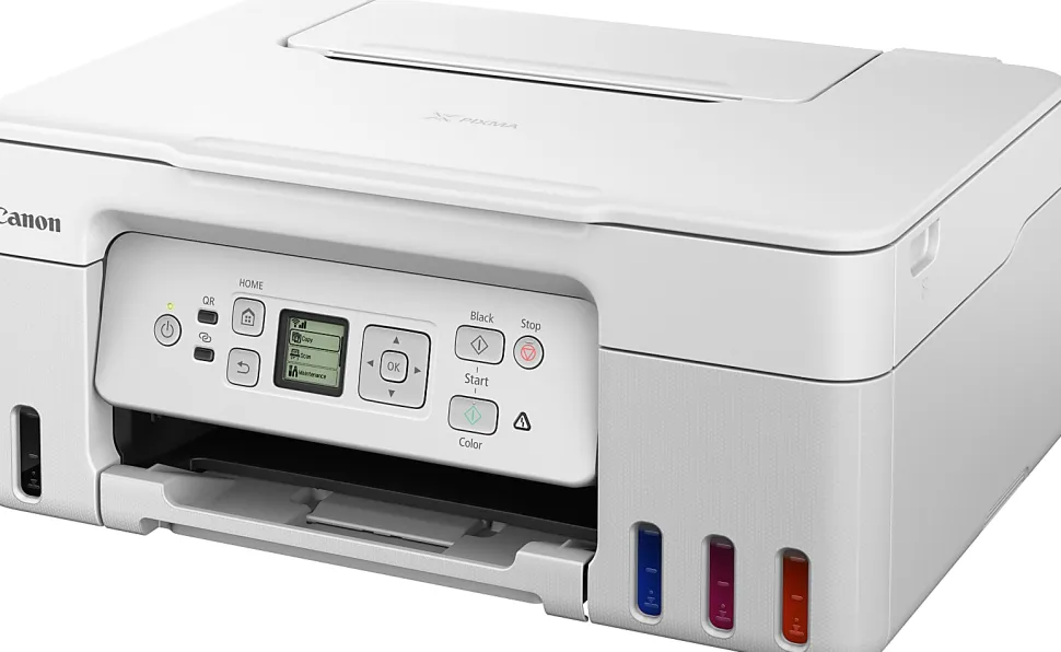 Canon® PIXMA™ G3270 MegaTank Wireless Inkjet All-In-One Color Printer, White