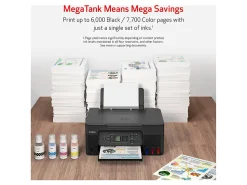 Canon® PIXMA™ G3270 MegaTank Wireless Inkjet All-In-One Color Printer, Black