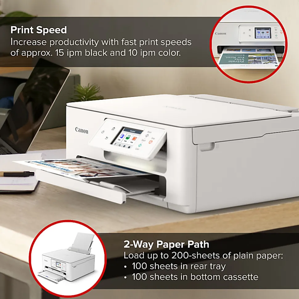 Canon PIXMA™ TS7720 Wireless Home All-in-One Inkjet Color Printer
