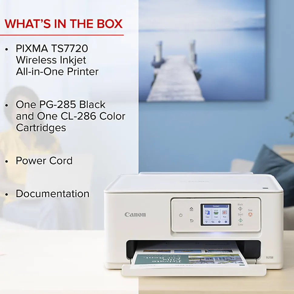 Canon PIXMA™ TS7720 Wireless Home All-in-One Inkjet Color Printer