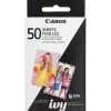 Canon ZINK Photo Paper - 2" x 3" - Glossy - 1 Each - 50 Sheets - Smudge-free, Water Resistant, Tear Resistant - White