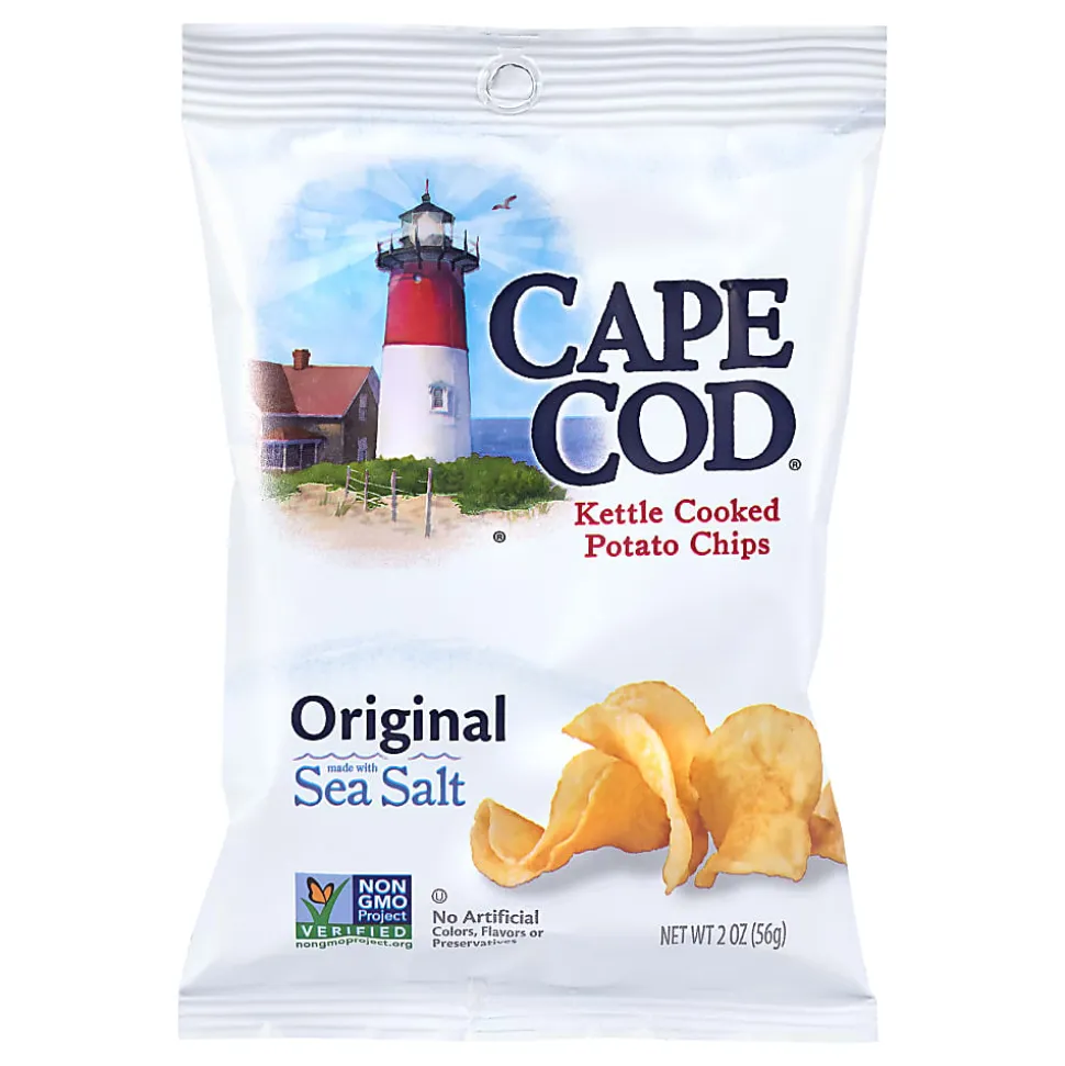 Cape Cod Original Potato Chips, 2.0 Oz, Case Of 6 Bags