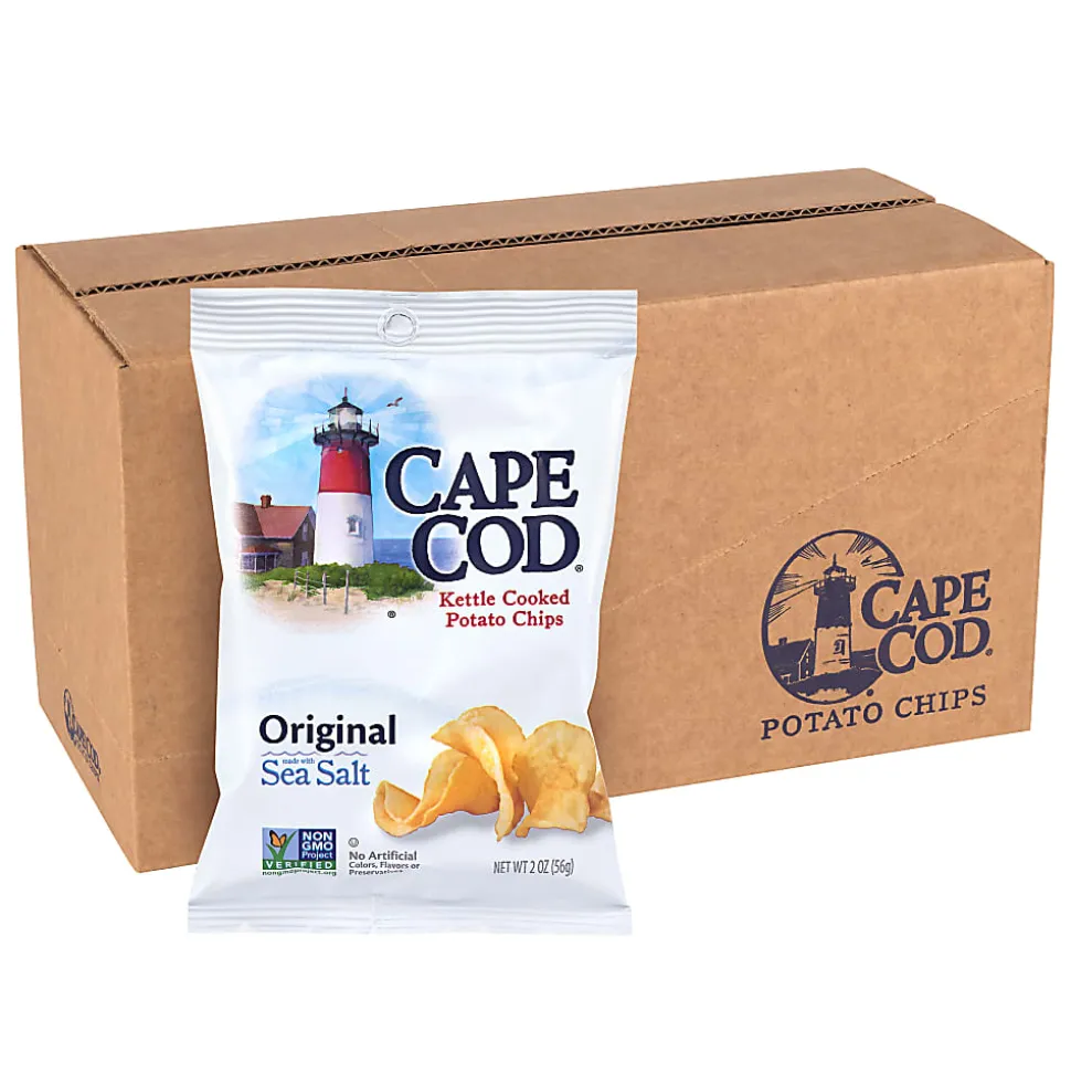 Cape Cod Original Potato Chips, 2.0 Oz, Case Of 6 Bags