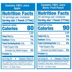 Capri Sun 100% Juice Variety Pack, Pack Of 40 Pouches