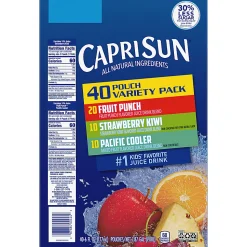 Capri Sun Variety Pack, 6 Oz, Pack Of 40 Pouches