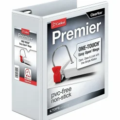 Cardinal® EasyOpen™ ClearVue™ Locking View 3-Ring Binder, 4