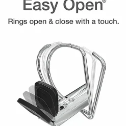 Cardinal® EasyOpen™ ClearVue™ Locking View 3-Ring Binder, 4