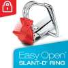 Cardinal® EasyOpen™ ClearVue™ Locking View 3-Ring Binder, 2" D-Rings, 52% Recycled, White