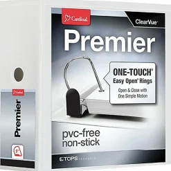 Cardinal® EasyOpen™ ClearVue™ Locking View 3-Ring Binder, 5