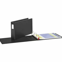 Cardinal® EasyOpen™ Tabloid Reference 3-Ring Binder, 3" Slant Rings, Black