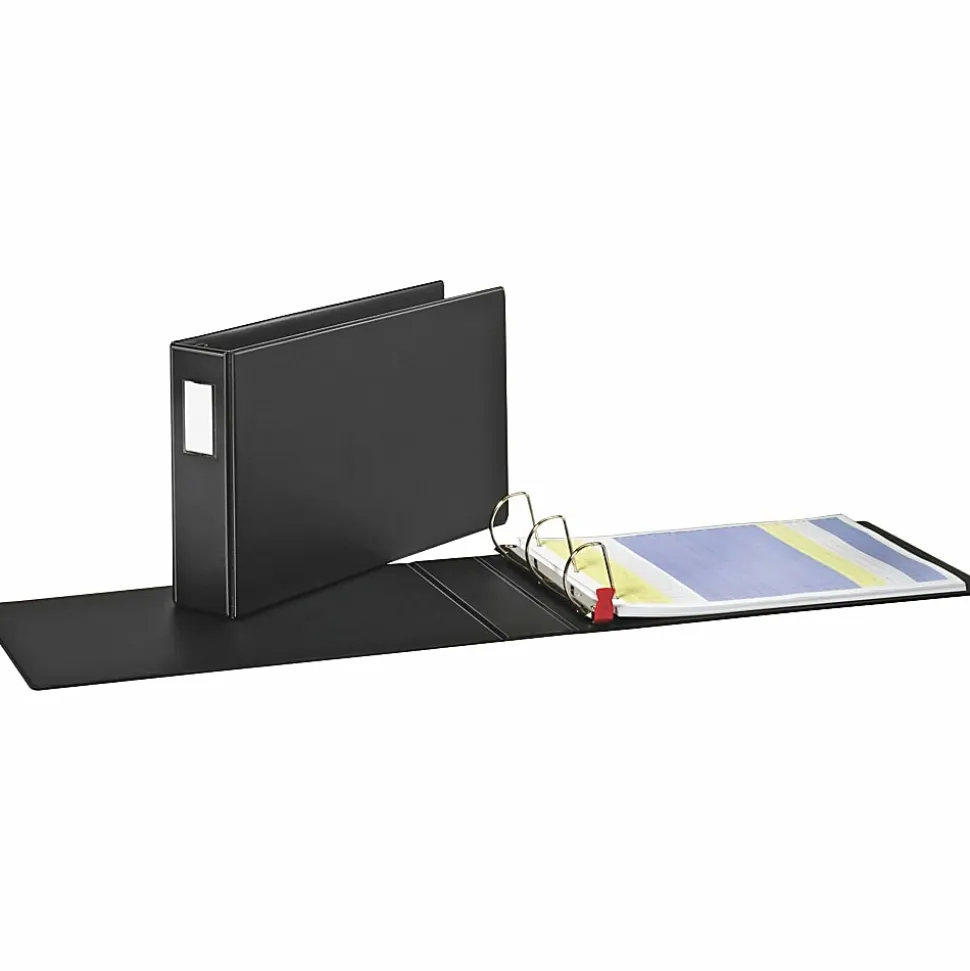 Cardinal® EasyOpen™ Tabloid Reference 3-Ring Binder, 3" Slant Rings, Black