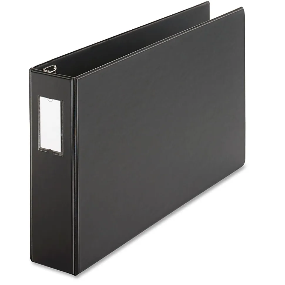 Cardinal® EasyOpen™ Tabloid Reference 3-Ring Binder, 3" Slant Rings, Black