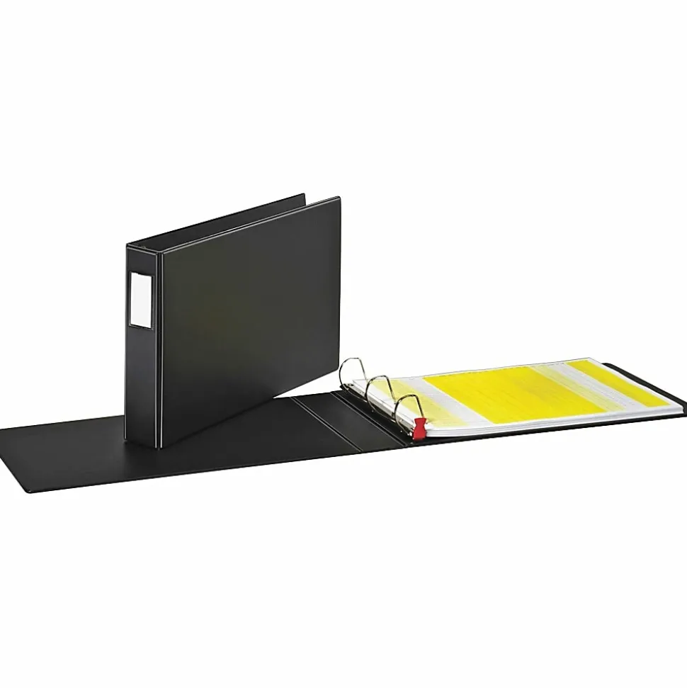 Cardinal® EasyOpen™ Tabloid Reference 3-Ring Binder, 2" Slant Rings, Black