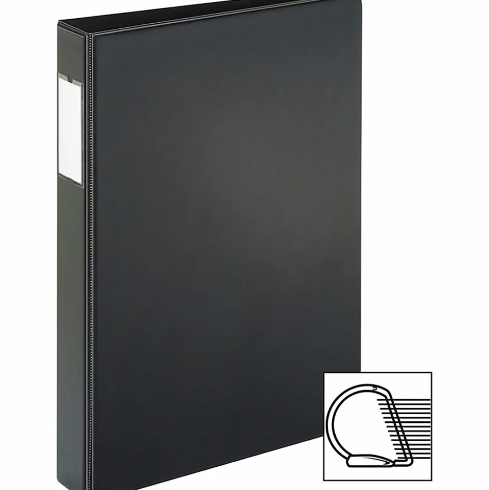 Cardinal® Slant-D® Legal-Size 3-Ring Binder, 1" Slant Rings, Black