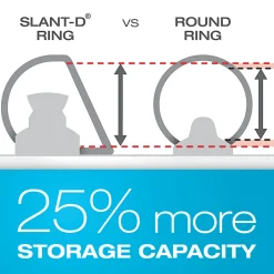 Cardinal® Slant-D® Ring Tabloid ClearVue™ 3-Ring Binder, 1 1/2