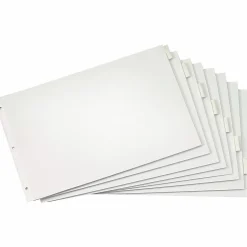 Cardinal® Tabloid Paper Index Dividers, 11" x 17", 8-Tab, Clear