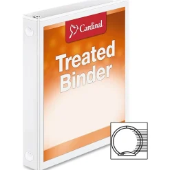Cardinal Treated ClearVue™ Locking 3-Ring Binder, 4