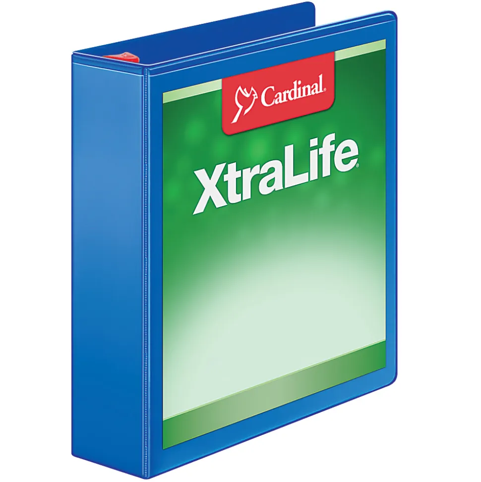 Cardinal® XtraLife™ Locking Slant-D® Ring 3-Ring Binder, 2" D-Rings, Blue