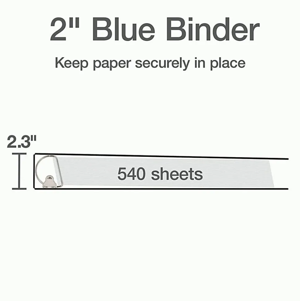 Cardinal® XtraLife™ Locking Slant-D® Ring 3-Ring Binder, 2" D-Rings, Blue
