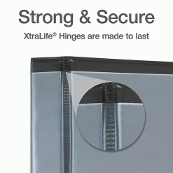 Cardinal® XtraLife™ Locking Slant-D® Ring 3-Ring Binder, 1" D-Rings, Black