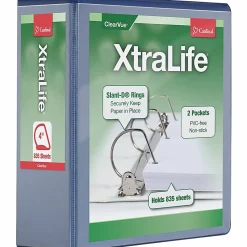 Cardinal® XtraLife™ Locking Slant-D® Ring 3-Ring Binder, 1 1/2" D-Rings, White