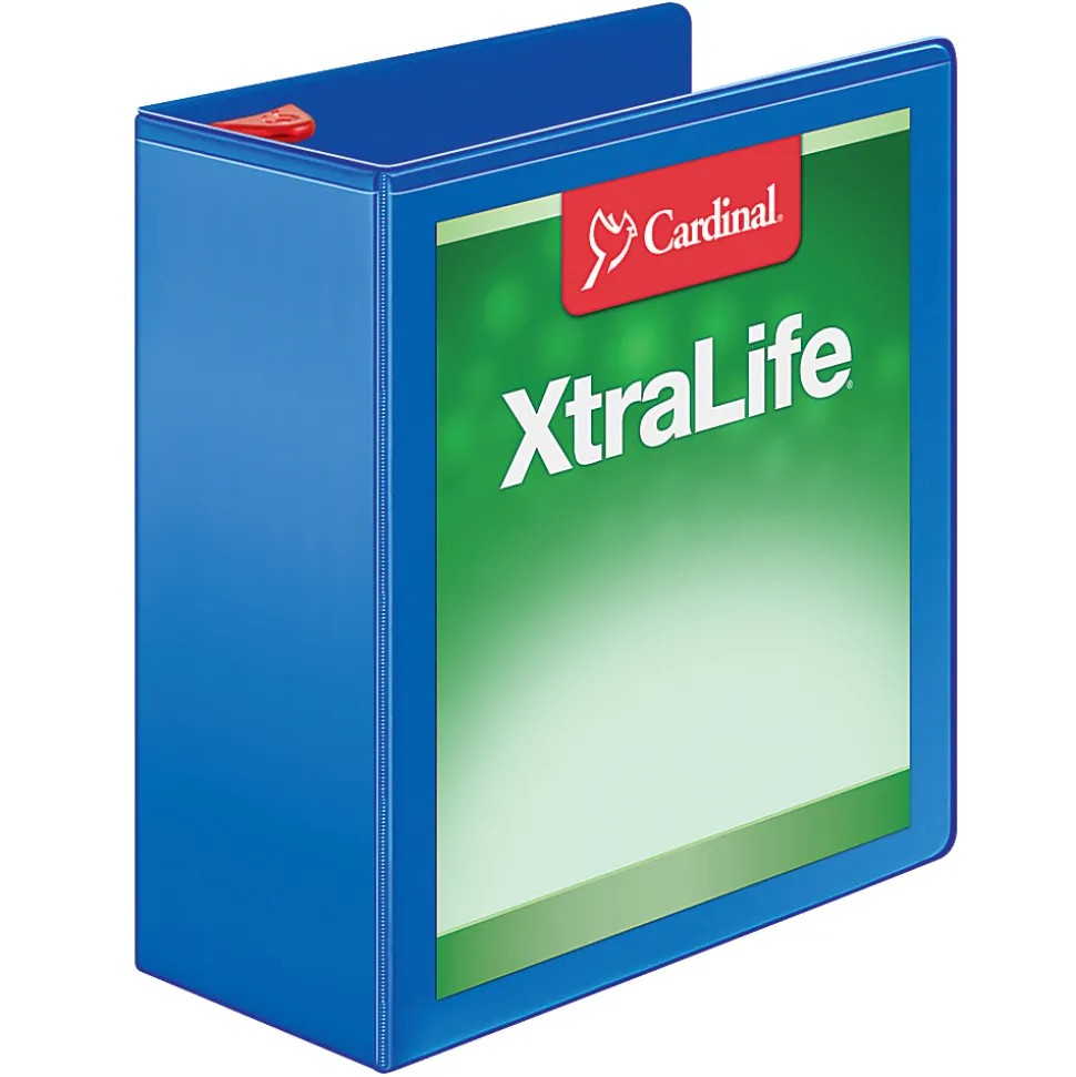 Cardinal® XtraLife™ Locking Slant-D® Ring 3-Ring Binder, 1 1/2" D-Rings, White