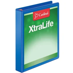Cardinal® XtraLife™ Locking Slant-D® Ring 3-Ring Binder, 1" D-Rings, Blue