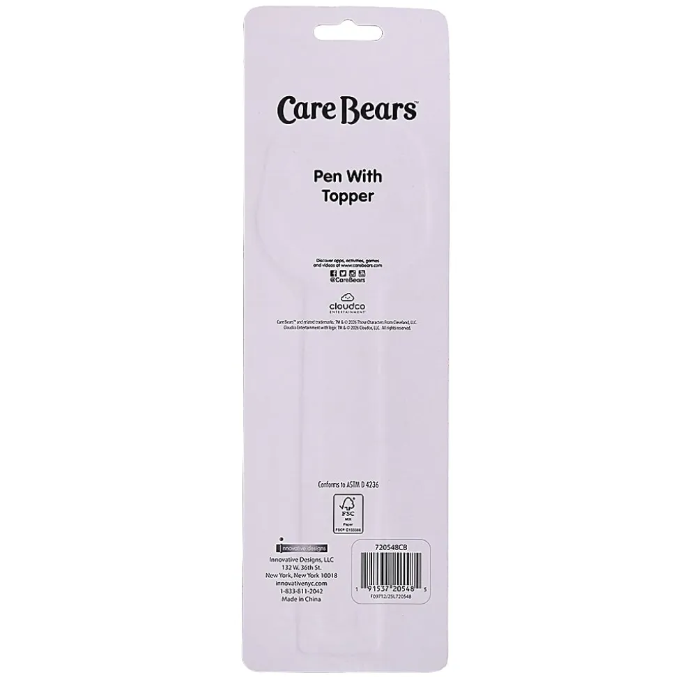 Care Bears 2D Licensed Topper Ballpoint Pen, Medium Point, 0.7 mm, Blue Ink, Quantity 1
