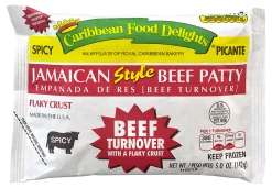 Caribbean Food Delights Jamaican-Style Spicy Beef Empanadas, Box Of 10 Empanadas