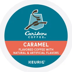 Caribou Coffee® Single-Serve Coffee K-Cup®, Caramel Hideaway, Carton Of 24