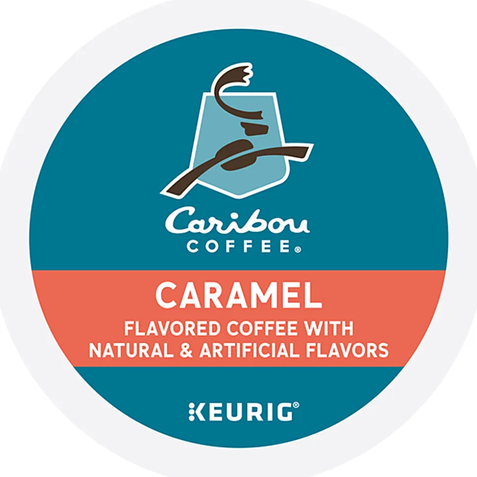 Caribou Coffee® Single-Serve Coffee K-Cup®, Caramel Hideaway, Carton Of 24