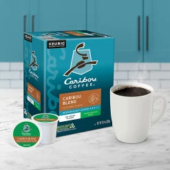 Caribou Coffee® Single-Serve Coffee K-Cup® Pods, Decaffeinated, Caribou Blend, Carton Of 24
