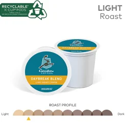 Caribou Coffee® Single-Serve Coffee K-Cup® Pods, Daybreak Morning Blend, Carton Of 24
