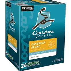 Caribou Coffee® Single-Serve Coffee K-Cup® Pods, Daybreak Morning Blend, Carton Of 24