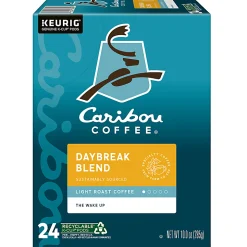 Caribou Coffee® Single-Serve Coffee K-Cup® Pods, Daybreak Morning Blend, Carton Of 24