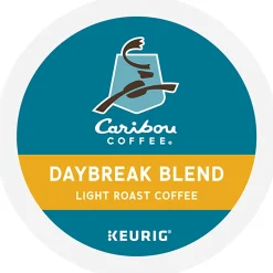 Caribou Coffee® Single-Serve Coffee K-Cup® Pods, Daybreak Morning Blend, Carton Of 24