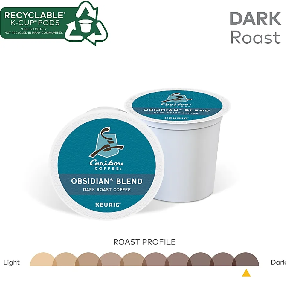 Caribou Coffee® Single-Serve Coffee K-Cup® Pods, Caribou Blend, Carton Of 24