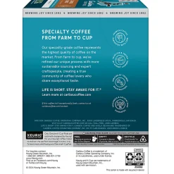 Caribou Coffee® Single-Serve Coffee K-Cup®, Caribou Blend, 96 Count (4 Packs of 24)