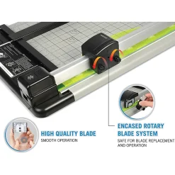 Carl® DC-210 Heavy-Duty Rotary Paper Trimmer, 12"