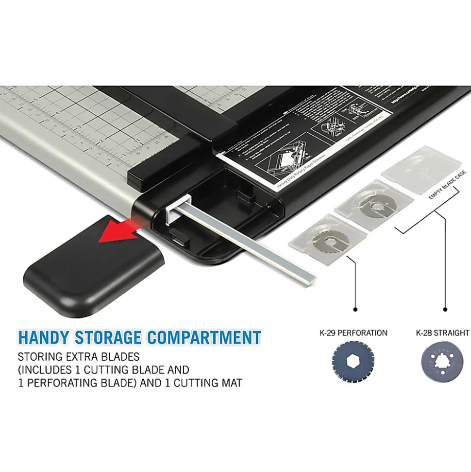CARL Heavy-Duty Paper Trimmer, 18", Gray