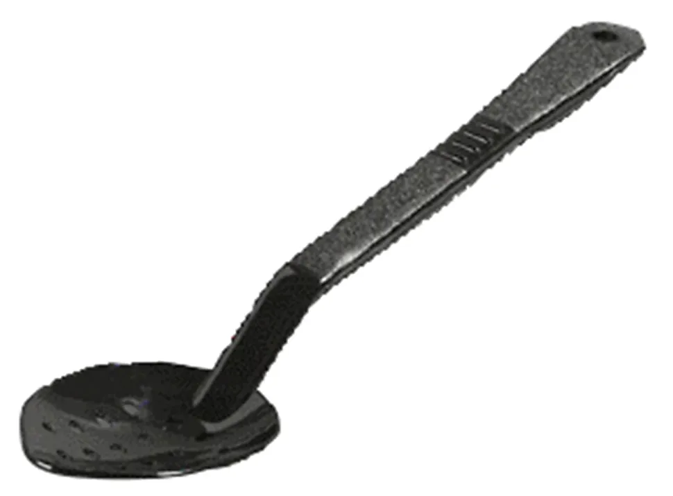 Carlisle Perforated High-Heat Serving Spoons, 13"L, Black, Pack Of 12